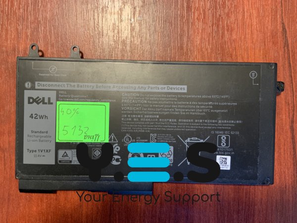 Акумулятор Dell B5132 1V1XF (4GVMP), знос 40%: Latitude 5401/5501/5411/5410/5511, Precision 3540/3550, Inspiron 7590/7591/7791 2-in-1 Original