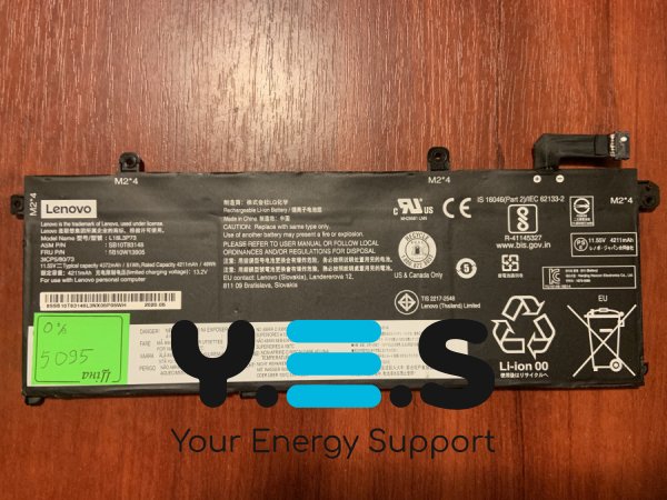 Акумулятор для Lenovo ThinkPad T490/T495/P43S/P14s 1st/T14 1st (L18L3P73) 0% знос Original