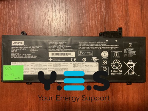 Акумулятор Lenovo L17M3P72 (знос 33%) для ThinkPad T480S 20L7001XUS/20L7002AUS/20L7001WUS/20L7002CUS Original