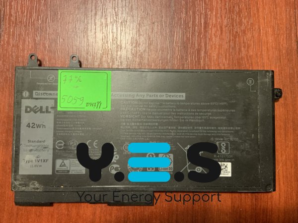 Батарея B5059 Dell 1V1XF знос 77% для Latitude 5401/5501/5411/5410/5511/3540, Precision 3540/3550, Inspiron 7590/7591/7791 2-in-1, P/N 4GVMP/1V1XF Original