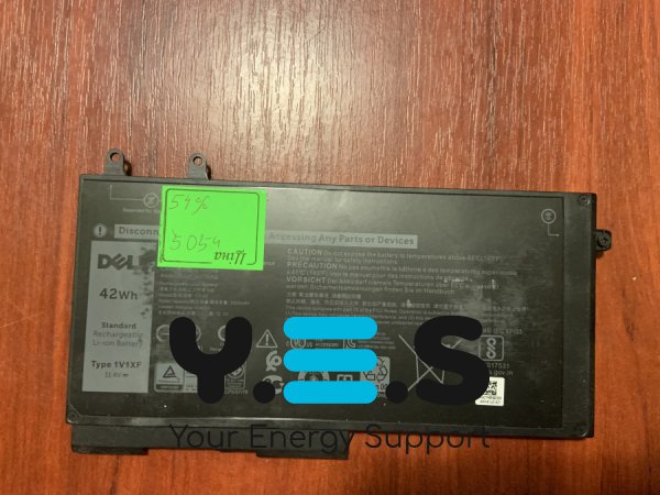 Акумулятор Dell 1V1XF (4GVMP), знос 54%: Latitude 5401/5501/5411/5410/5511, Precision 3540/3550, Inspiron 7590/7591/7791 2-in-1 Original