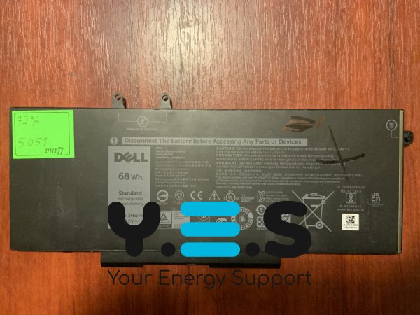 Акумулятор B5051 для Dell Latitude 5401/5501/5411/5410/5511, Precision 3540/3550, Inspiron 7590/7591/7791 2-in-1, P/N 4GVMP/1V1XF, знос 72% Original