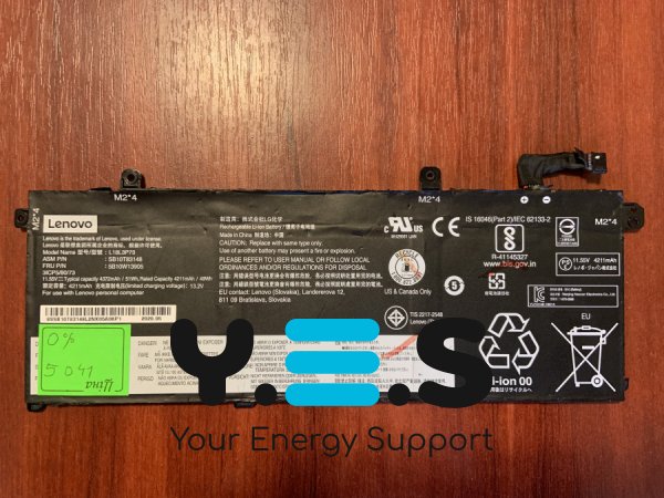 Акумулятор для Lenovo ThinkPad T490/T495/P43S/P14s 1st/T14 1st L18L3P73 (0% знос) Original