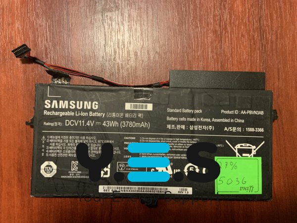 Акумулятор Samsung AA-PBVN3AB (знос 27%) для 5 Series/510R/NP470/NP470R5E/NP370R4E/NP370R5E/NP450R4E/NP450R5E/NP510R5E Original