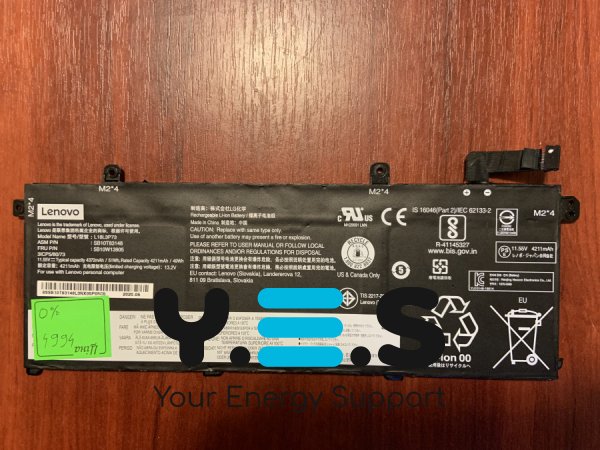 Акумулятор для Lenovo ThinkPad T490/T495/P43S/P14s 1st/T14 1st L18L3P73 (B4994) 0% Original