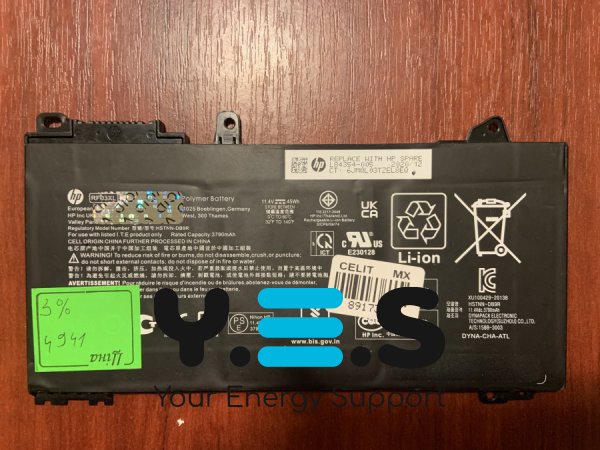 Акумулятор HP RF03XL (знос 3%) для HP ProBook 455 G7, сумісн.: HSTNN-OB1Q/L83685-AC1/L84354-005/RF03XL/RF03045XL Original