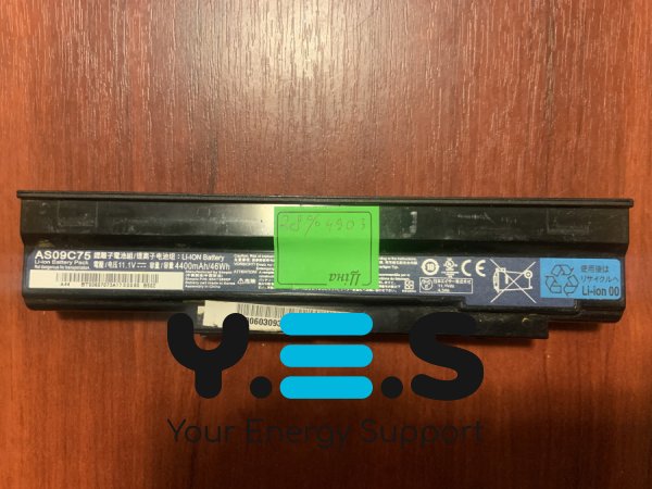 Акумулятор ACER AS09C75 (знос 28%, б/у) для Extensa 4430/5635/5630/5220/5235/5635G/5635Z/5635ZG/5210 Original