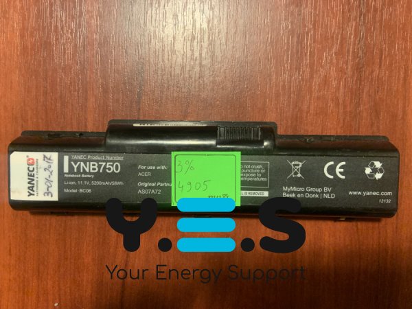 Акумулятор для ноутбука Acer AS09A75 (B4905), знос 3% — для eMachines G625/G627/G630/G725/E725/E627/E527/E430/E640G/E630/E625/G430/E525/E728 Original