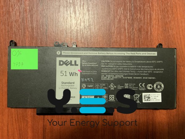 Акумулятор Dell G5M10 0% знос б/у для Latitude E5250/E5450/E5550/3160/3350 (8V5GX R9XM9 WYJC2 1KY05) Original