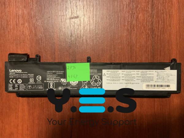 Акумулятор Lenovo SB10F46461/00HW023 для ThinkPad T460S, T470S (знос 27%) Original