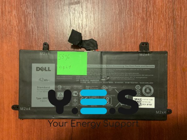 Акумулятор B4741 для Dell Latitude 5285/5290/5291 (T17G, JOPGR/J0PGR), знос 55% Original