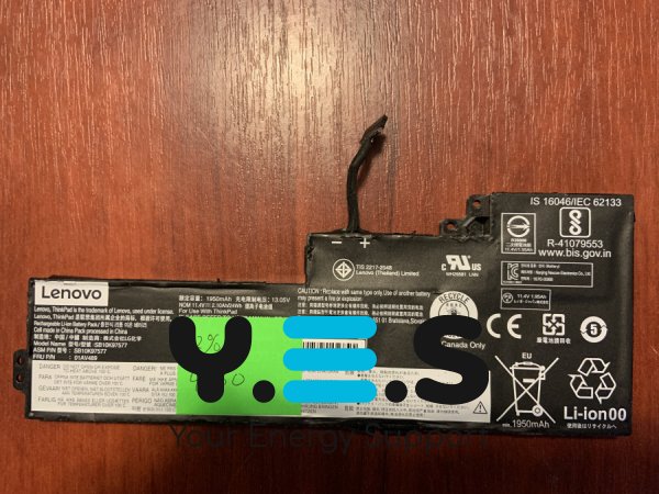 Акумулятор B4730 для Lenovo ThinkPad T470/T480/A475/A485/A285, SB10K97578, знос 52% Original