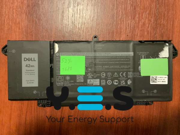 Акумулятор Dell B4687 (DELL 9JM71), знос 52%, заміна 9JM71/HDGJ8/MHR4G/7FMXV/TN2GY/4M1JN/1PP63, для Latitude 5320/7320/7420/7520 Original