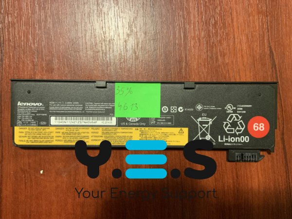 Акумулятор Lenovo 45N1124 для ThinkPad X240/X240S/X250/X260/X270/T440S/T450/T460P/T550/T560/W550, знос 35% Original