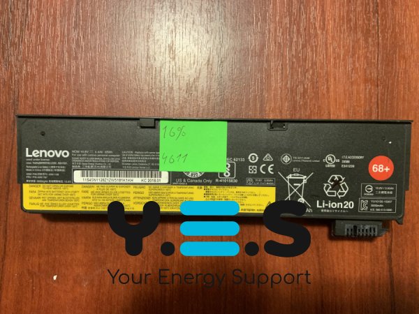 Акумулятор B4611 Lenovo 45N1128 (знос 16%) для ThinkPad T440/T440S/T450/T450S/T460/T460P/T470P/T550/T560/W550s/X240/X240S/X250/X250S/X260/X270/P50S/L450/L460/K2450/K20-80/K21-80 Original