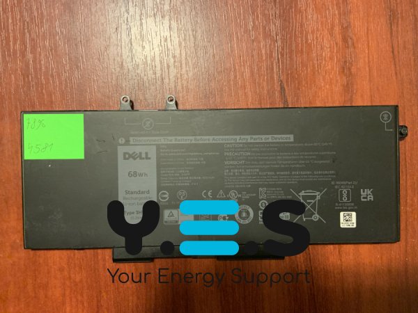 Акумулятор Dell B4581 3HWPP (знос 78%) Latitude 5401/5501/5411/5410/5511/3540; Precision 3540 3550; Inspiron 7590 2-in-1 7591 2-in-1 7791 2-in-1; P/N 4GVMP 1V1XF Original
