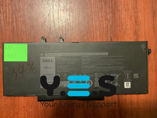 Акумулятор Dell B4582 (3HWPP), знос 63%: Latitude 5401/5501/5411/5410/5511/3540; Precision 3540/3550; Inspiron 7590/7591/7791 2-in-1; P/N 4GVMP,1V1XF Original