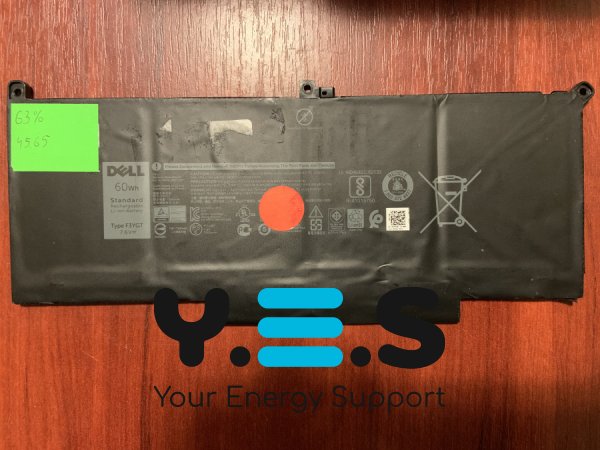 Акумулятор DELL F3YGT B4565 (знос 63%) для Latitude 7280/7290/7380/7390/7480/7490, E7280/E7290/E7380/E7480/E7488 Original