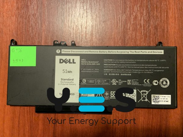 Акумулятор Dell G5M10 (знос 61%) для Latitude E5250/E5450/E5550/3160/3350, коди 8V5GX R9XM9 WYJC2 1KY05 Original