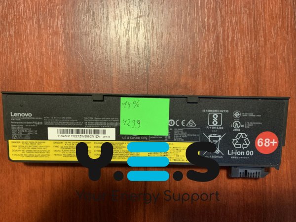 Акумулятор Lenovo 45N1132 (знос 14%) для ThinkPad X240/X240S/X250/X250S/X260/X270 T440/T440S/T450/T450S/T460/T460P/T470P T550/T560/W550s P50S L450/L460 K2450/K20-80/K21-80 Original