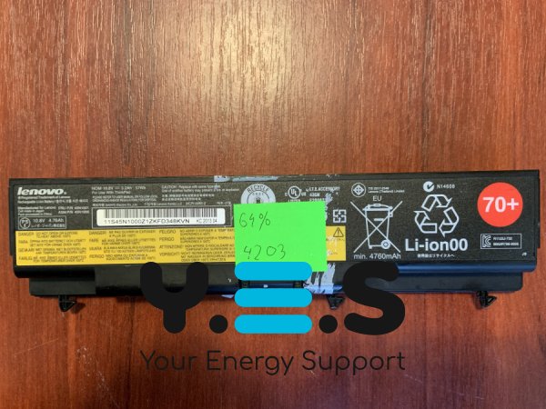 Акумулятор для Lenovo ThinkPad T430/T430i/T530/T530i/W530/L430/L530/SL430/SL530 45N1001, знос 64% Original