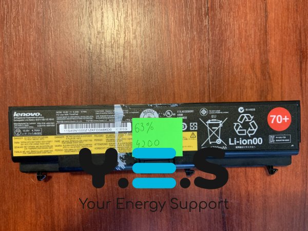 Акумулятор Lenovo 45N1001 (знос 63%) для ThinkPad T430/T430i/T530/T530i/W530/L430/L530/SL430/SL530 Original