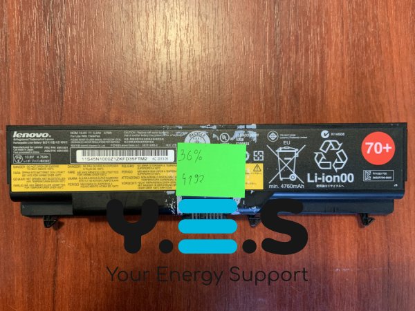 Акумулятор LENOVO 45N1001 (знос 36%) для ThinkPad T430/T430i/T530/T530i/W530/L430/L530/SL430/SL530 Original