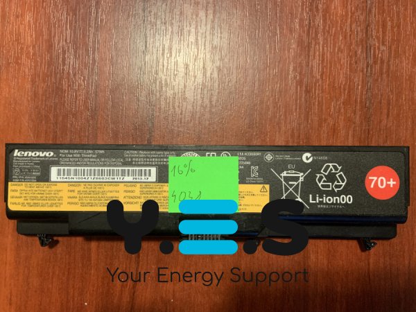 Акумулятор Lenovo 45N1005 (знос 16%) для ThinkPad T430/T430i/T530/T530i/W530/L430/L530/SL430/SL530 Original