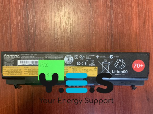 Акумулятор Lenovo ThinkPad T430/T430i/T530/T530i/W530/L430/L530/SL430/SL530 45N1005, знос 13% Original