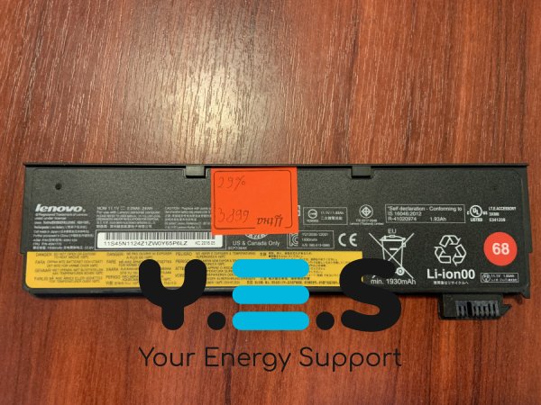 Акумулятор Lenovo 45N1124 (знос 29%) для ThinkPad X240/X240S/X250/X260/X270/T440S/T450/T460P/T550/T560/W550 Original