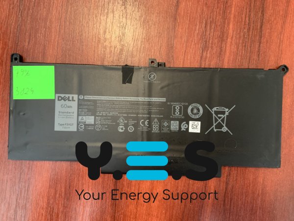 Акумулятор DELL F3YGT (знос 79%) для Latitude 7280/7290/7380/7390/7480/7490, E7280/E7290/E7380/E7480 Original