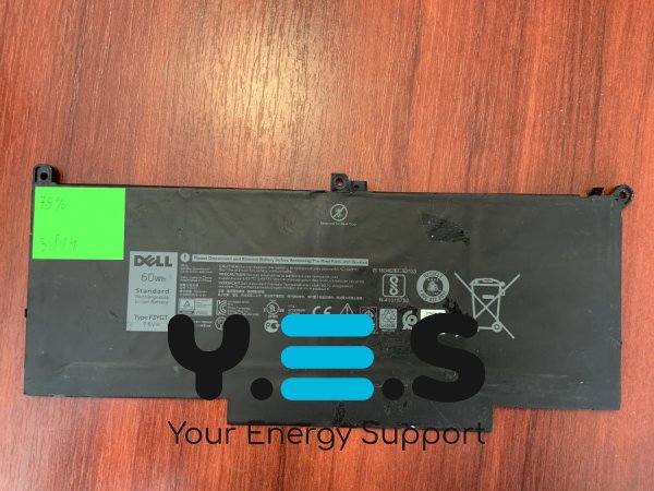 Акумулятор DELL F3YGT (знос 75%) для Latitude 7280/7290/7380/7390/7480/7490, E7280/E7290/E7380/E7480 Original
