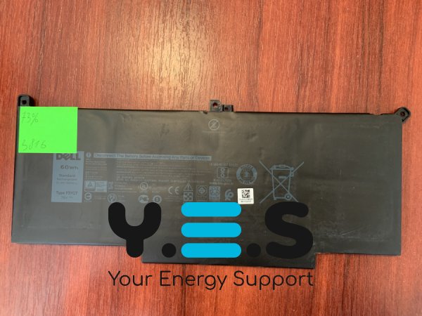 Акумулятор DELL F3YGT (знос 73%) для Latitude 7280/7290/7380/7390/7480/7490, E7280/E7290/E7380/E7480 Original