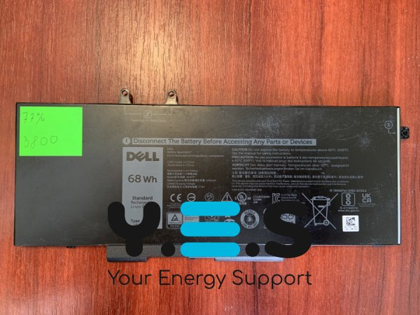 Акумулятор DELL 3HWPP (знос 77%) для Latitude 5401/5501/5411/5410/5511/3542, Precision 3540/3550, Inspiron 7590/7591/7791 2-in-1, P/N 4GVMP/1V1XF Original