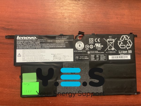 АКБ LENOVO 00HW003/SB10F46441 знос 75% для ThinkPad X1 Carbon G3 (20BS,20BT) 2015 Original