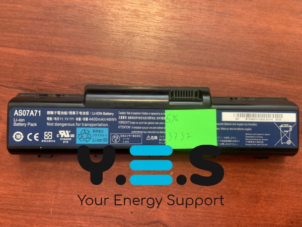 Акумулятор для ноутбука Acer Aspire AS07A71 (2930/4220/4230/4530/5536/5737/5738/5740/7715/D525) б/у 5% знос Original