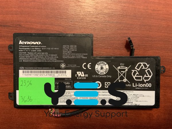 Акумулятор LENOVO 45N1108 (знос 23%) для T440S T440 T450 T450s T460 X240 X240S X250 X250S X260 S440 S540 Original