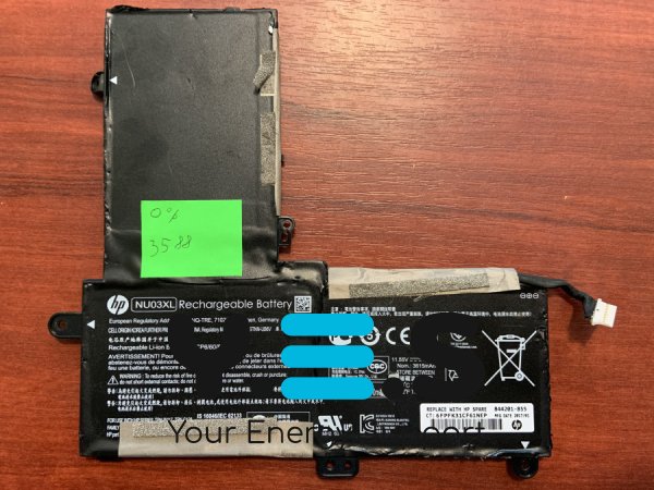 Акумулятор HP NU03XL (знос 0%) для Pavilion/Stream x360 11-AB/11-U/11-AA/11-AG, 843536-541, HSTNN-UB6V Original
