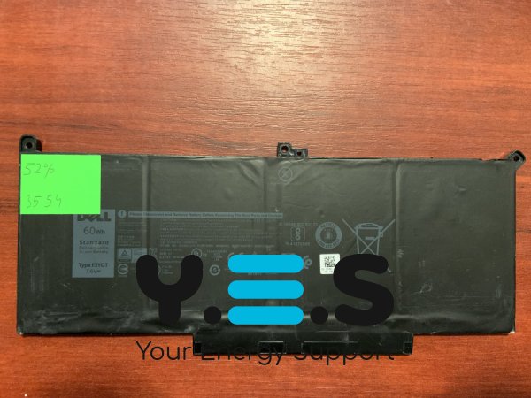 Акумулятор DELL F3YGT (знос 52%) для Latitude 7280/7290/7380/7390/7480/7490, E7280/E7290/E7380/E7480 (коди: 2X39G, DM3WC, DJ1J0, 451-BBZL, PGFX4, ONFOH)