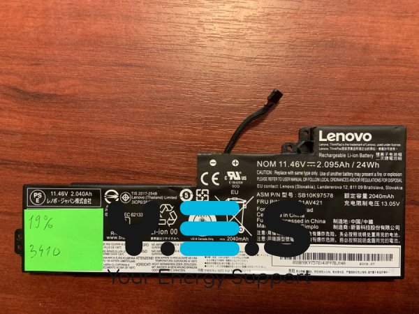 Акумулятор для Lenovo ThinkPad T470/T480/A475/A485/A285 SB10K97578 (знос 19%)