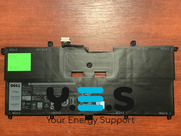 Акумулятор для ноутбука Dell XPS 13 9365 (NNF1C, HMPFH) 7.6V 4000mAh, знос 72%