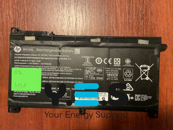 Акумулятор HP BI03XL (знос 0%) для HP Stream 14-AX, 13-U, 14-CB
