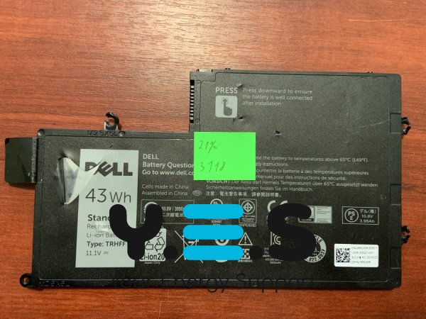 Акумулятор для ноутбука Dell 3118 TRHFF (знос 21%) Inspiron 14-5447/15-5442/15-5542/15-5547 Latitude 3450 5MD4V/0PD19/86JK8/DFVYN/58DP4