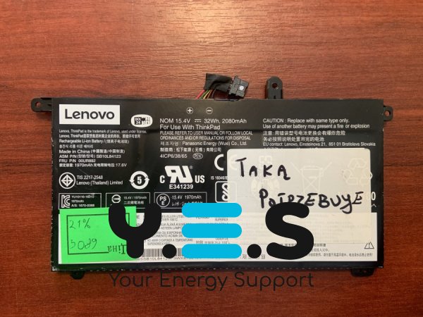 Акумулятор Lenovo SB10L84123 (знос 21%) для ThinkPad T570 T580 P51s P52s