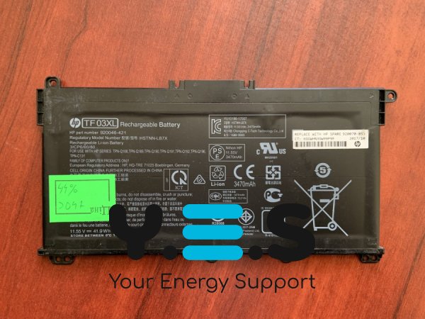 Акумулятор HP TF03XL (HSTNN-UB7J, 920070-855) знос 44% для HP Pavilion 15-CC/15-CD/14-BF/14-bf033TX/14-bf108TX/14-bf008TU