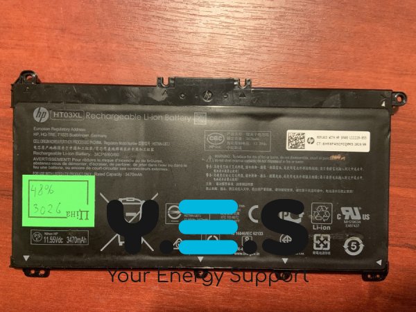 Акумулятор HP HT03XL (3026), знос 48% — для Pavilion 14-CE/15-CS/15-DA/17-BY, HP 250 G7/255 G7