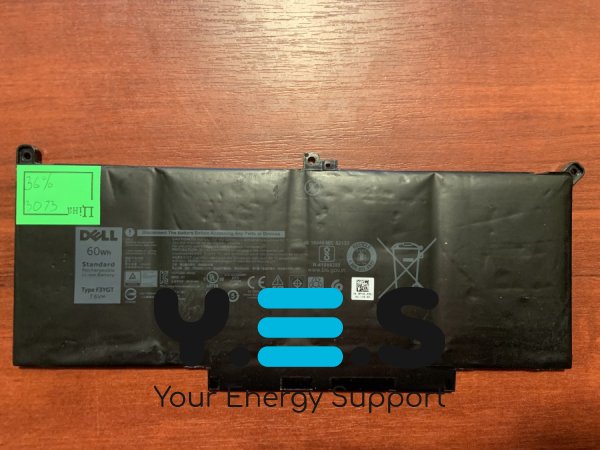 Акумулятор DELL F3YGT (знос 36%) для Latitude 7280/7290/7380/7390/7480/7490, E7280/E7290/E7380/E7480