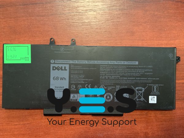 Акумулятор Dell 2981 3HWPP (знос 76%) для Latitude 5401/5501/5411/5410/5511/3541, Precision 3540/3550, Inspiron 7590/7591/7791 2-in-1 (4GVMP, 1V1XF)