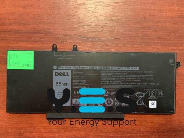 Батарея Dell 3HWPP (знос 61%) Latitude 5401/5501/5411/5410/5511/3541 Precision 3540/3550 Inspiron 7590/7591/7791 2-in-1 4GVMP/1V1XF