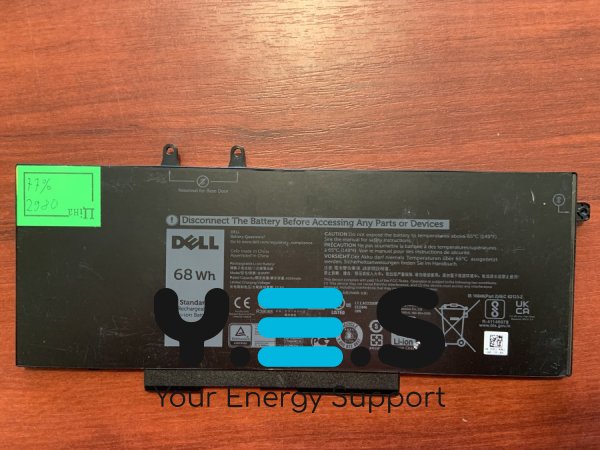 Акумулятор DELL 3HWPP (знос 77%) для Latitude 5401/5501/5411/5410/5511/3541, Precision 3540/3550, Inspiron 7590/7591/7791 2-in-1, p/n 4GVMP 1V1XF